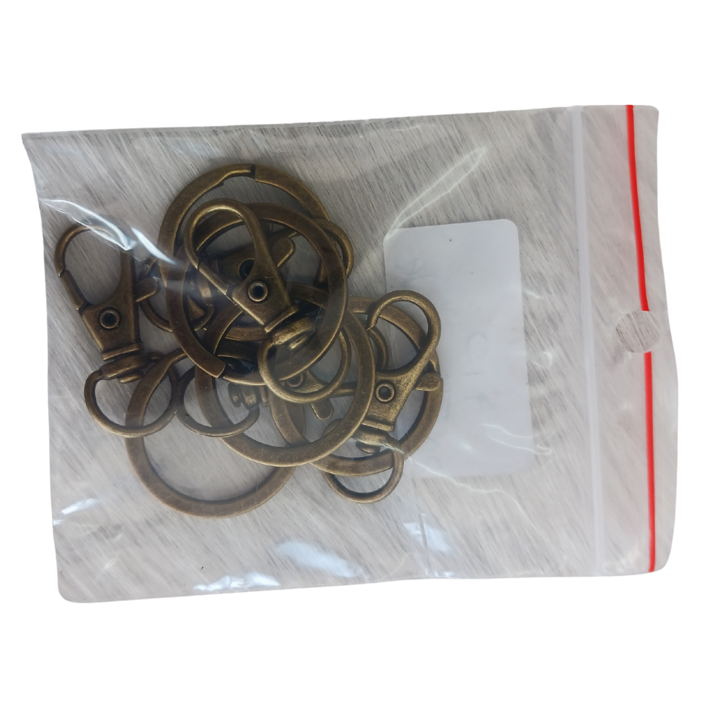 Trigger-clasp Split Ring 5-pack