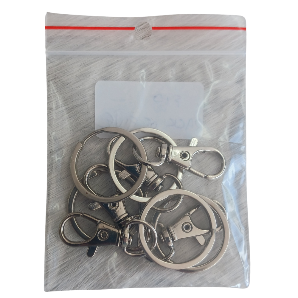 Trigger-clasp Split Ring 5-pack